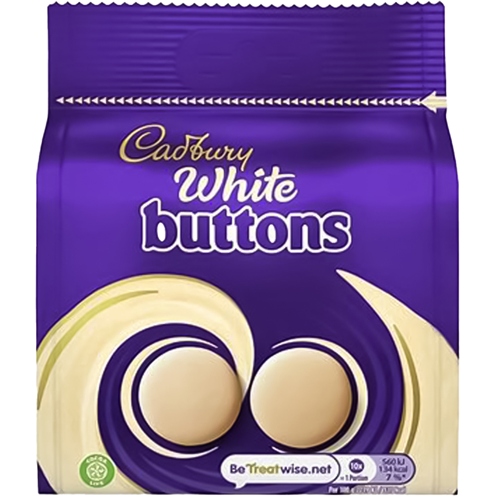 Cadbury White Buttons Bag 95g Image