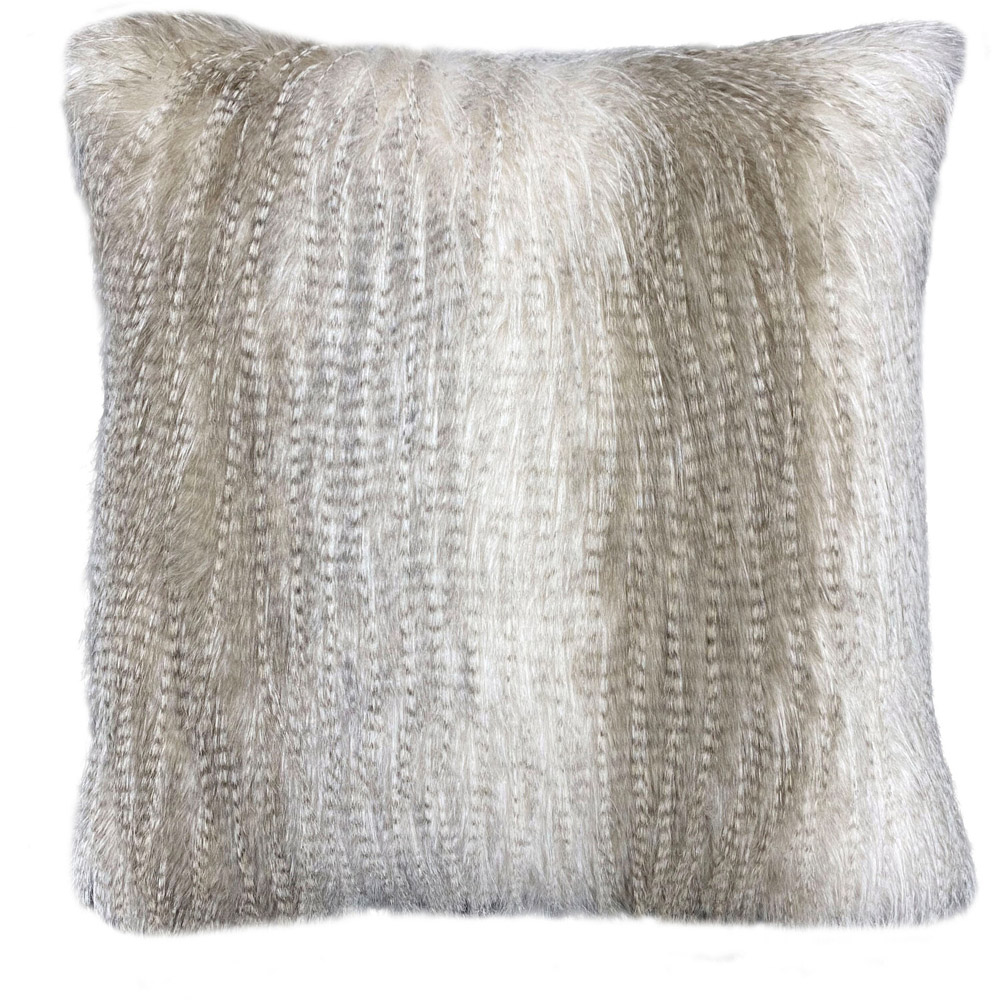 Ostrich Faux Fur Cushion Image 1