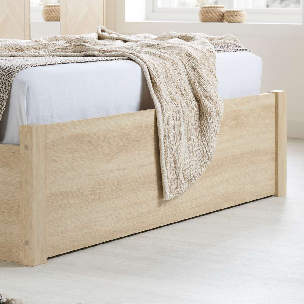 Birlea Herringford King Size Oak Ottoman Bed Image 7