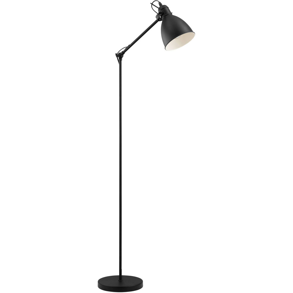 EGLO Priddy Black Adjustable Floor Lamp Image 1