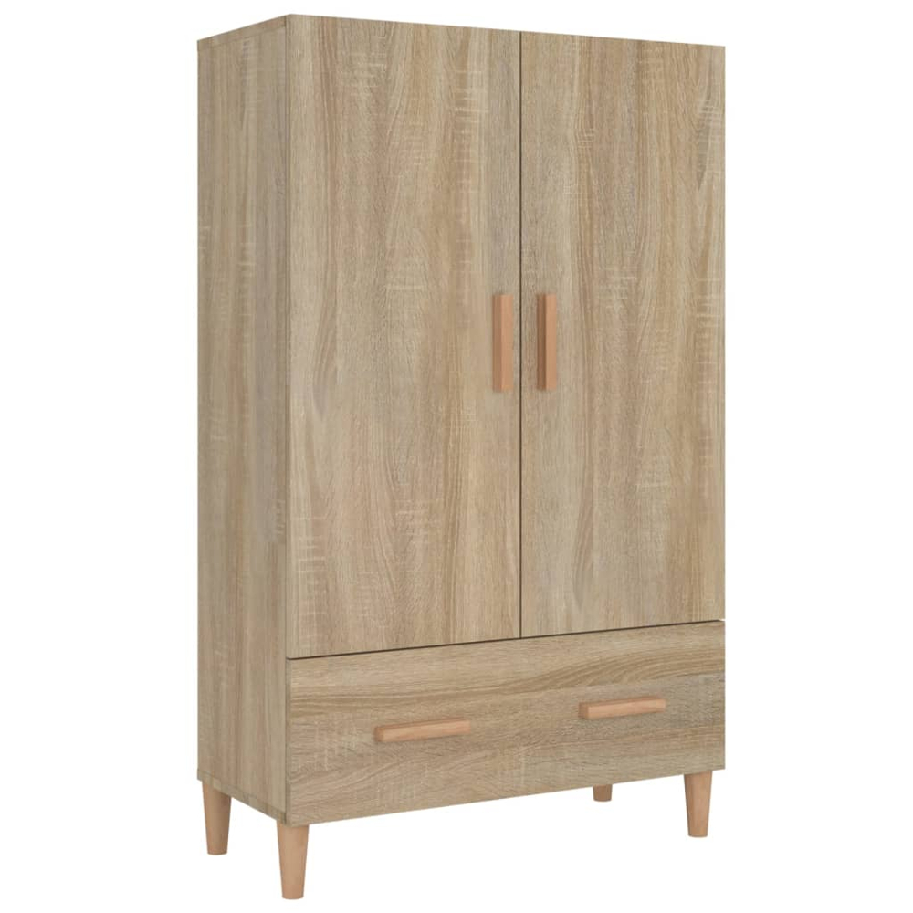 vidaXL 2 Door Single Drawer Sonoma Oak Highboard Image 2