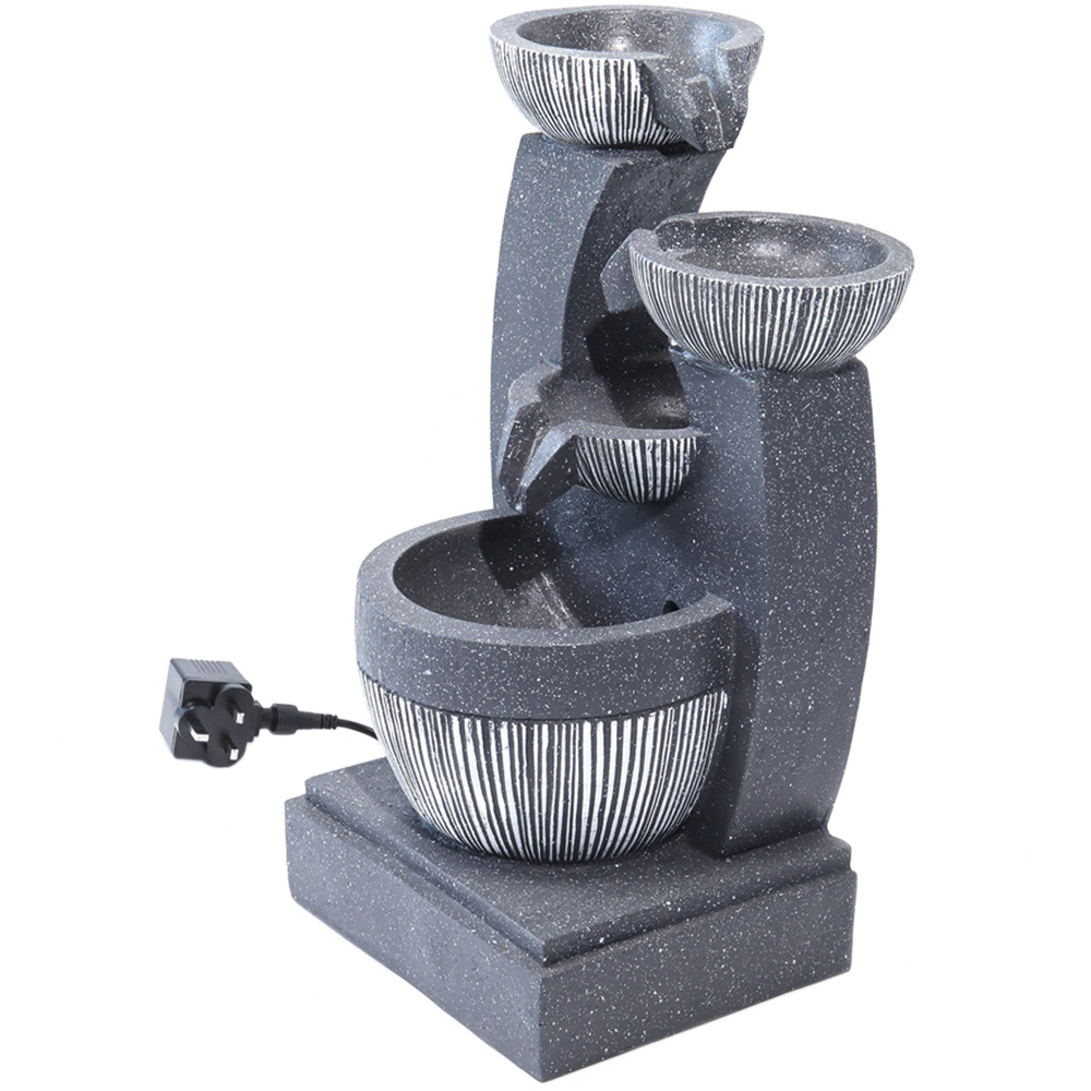Living and Home Multi-Tier Rock Fountain Image 1