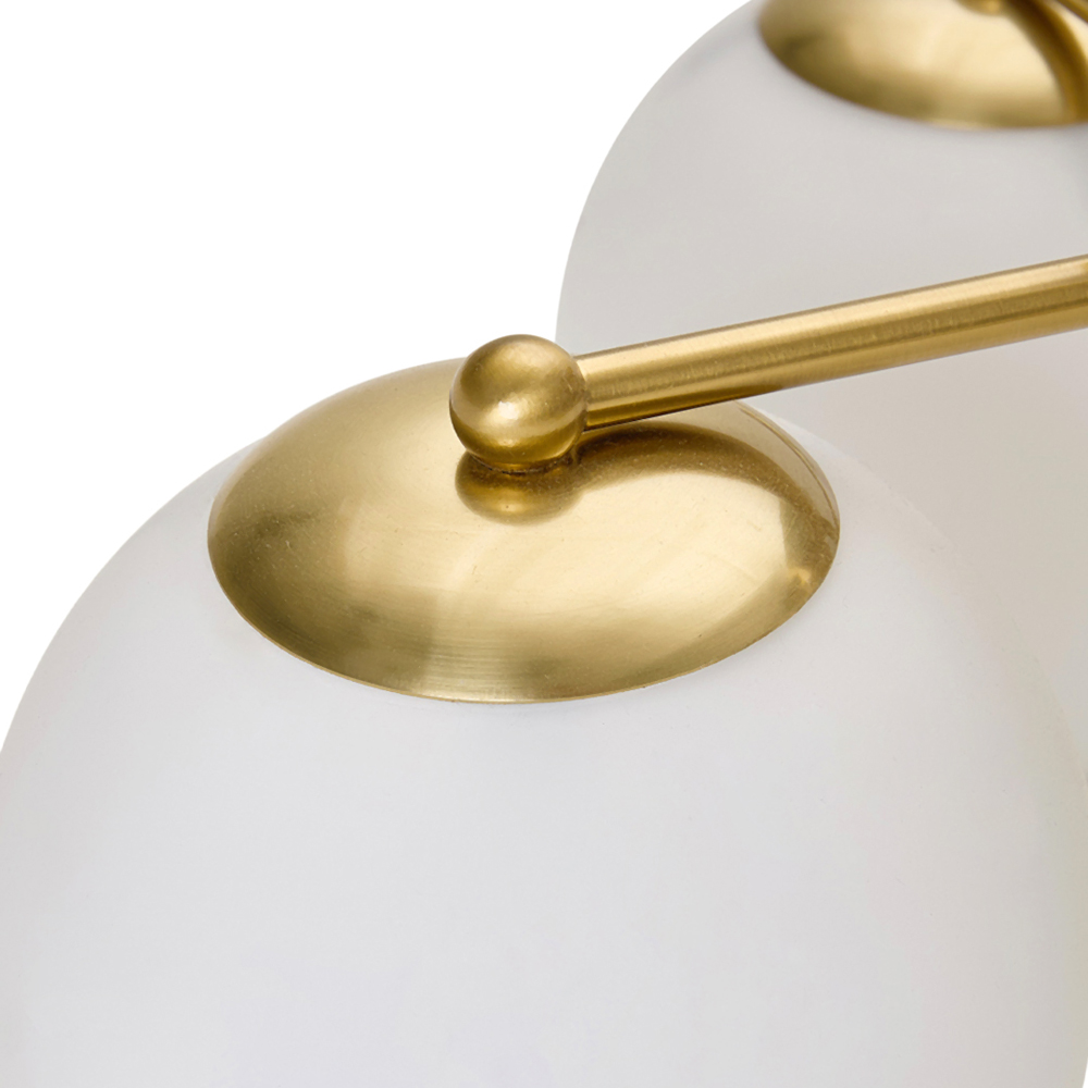 Living and Home 4 Light Gold Glass E27 Ceiling Light Image 4