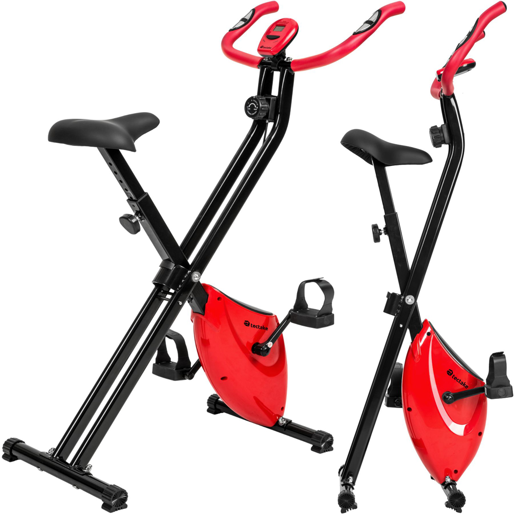tectake Foldable Exercise Bike with Training Computer and Heart Rate Monitor Image 3