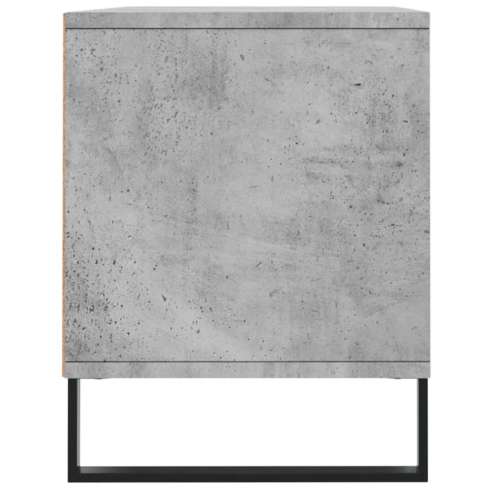 vidaXL 2 Drawer 2 Shelf Concrete Grey TV Cabinet Image 7