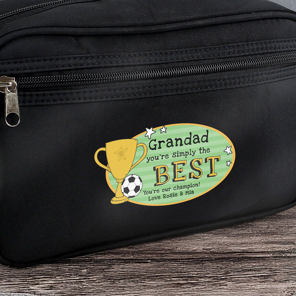 Personalised Memento Company Personalised Simply The Best Toiletry Bag Image 3
