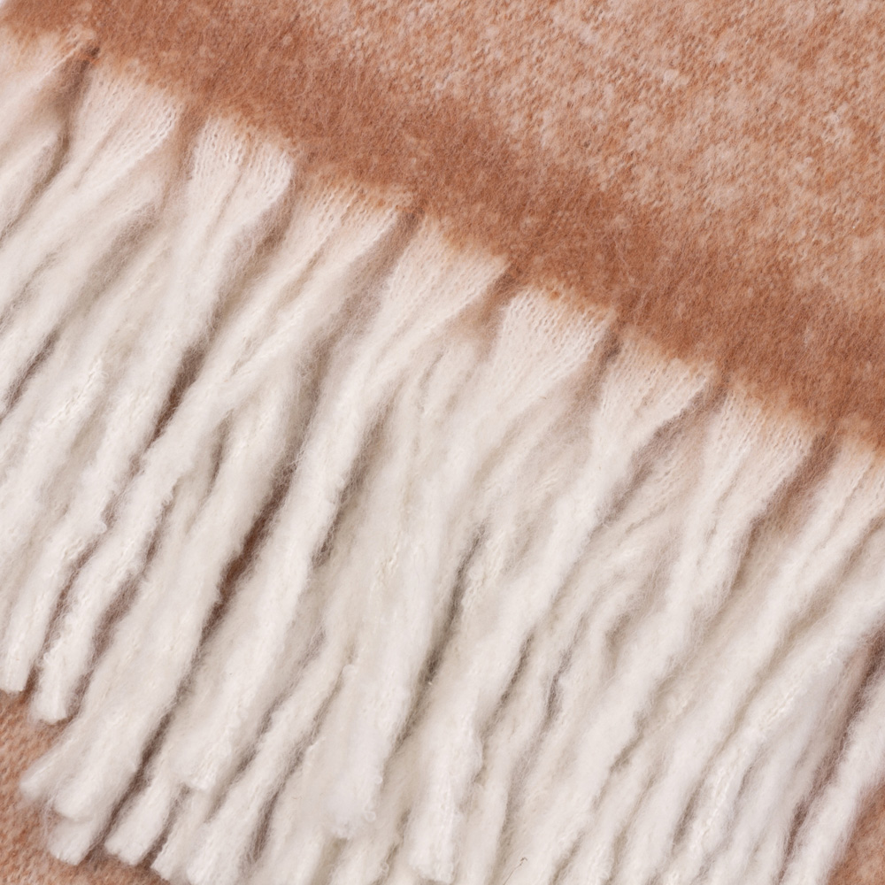 Furn Rust Cosy Woven Tasselled Throw 140 x 180cm Image 3