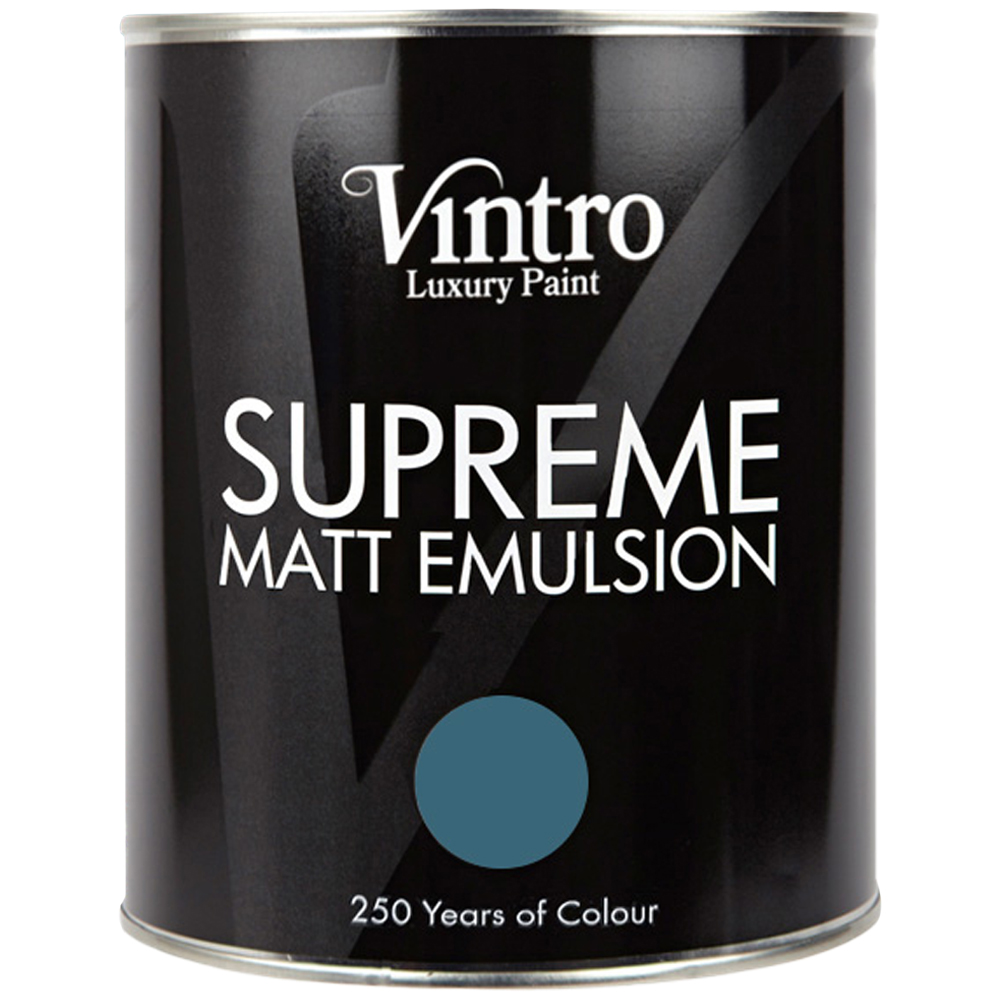Vintro Paint French Navy Matt Emulsion Interior Paint 1L Image 2