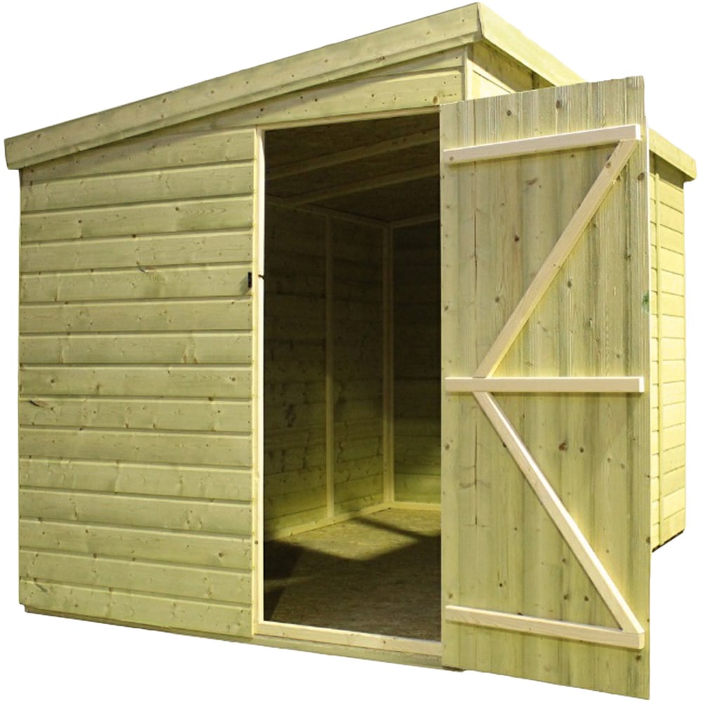Empire Sheds 2500 12 x 5ft Side Panel Door Tongue and Groove Pent Garden Shed Image 3
