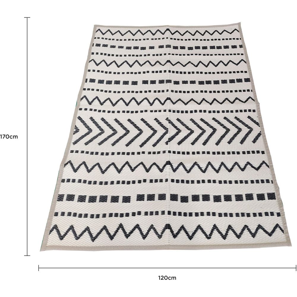Charles Bentley Cream Moroccan Geometric Outdoor Rug 120 x 170cm Image 5