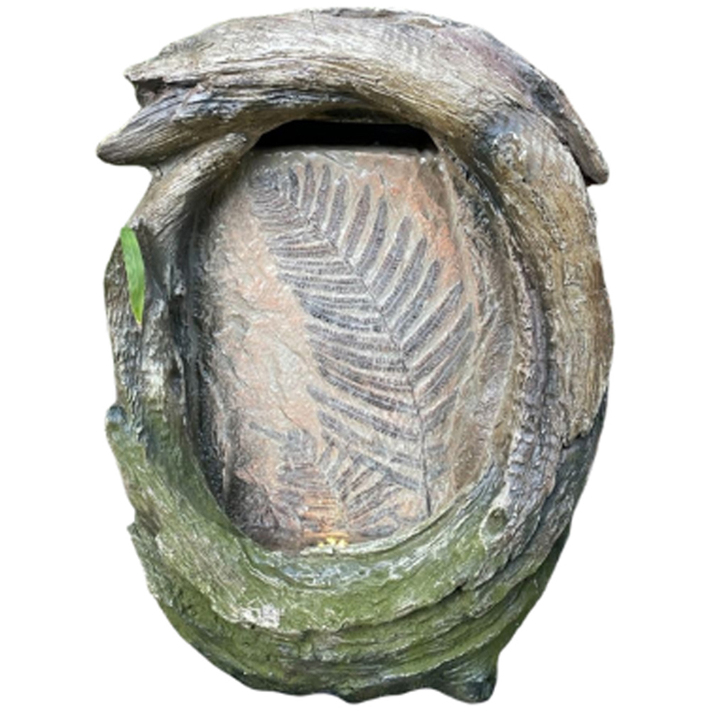Tranquillity Fossil Leaf LED Solar Water Feature Image 1