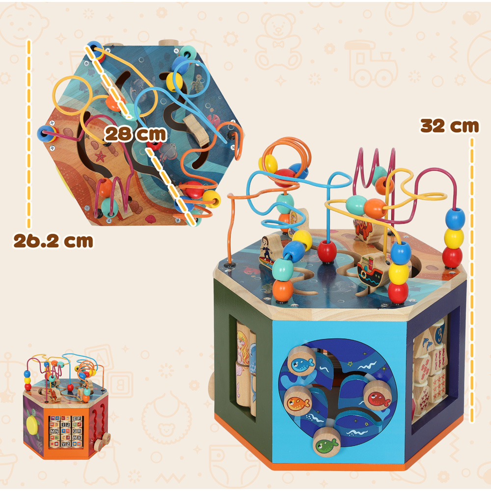 Tommy Toys AIYAPLAY 6-in-1 Toddler Activity Cube Image 9