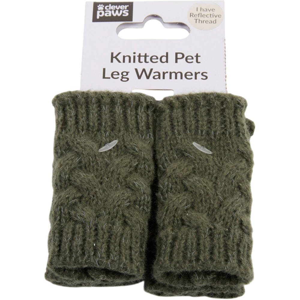 Pack of 4 Clever Paws Knitted Pet Leg Warmers Image 6