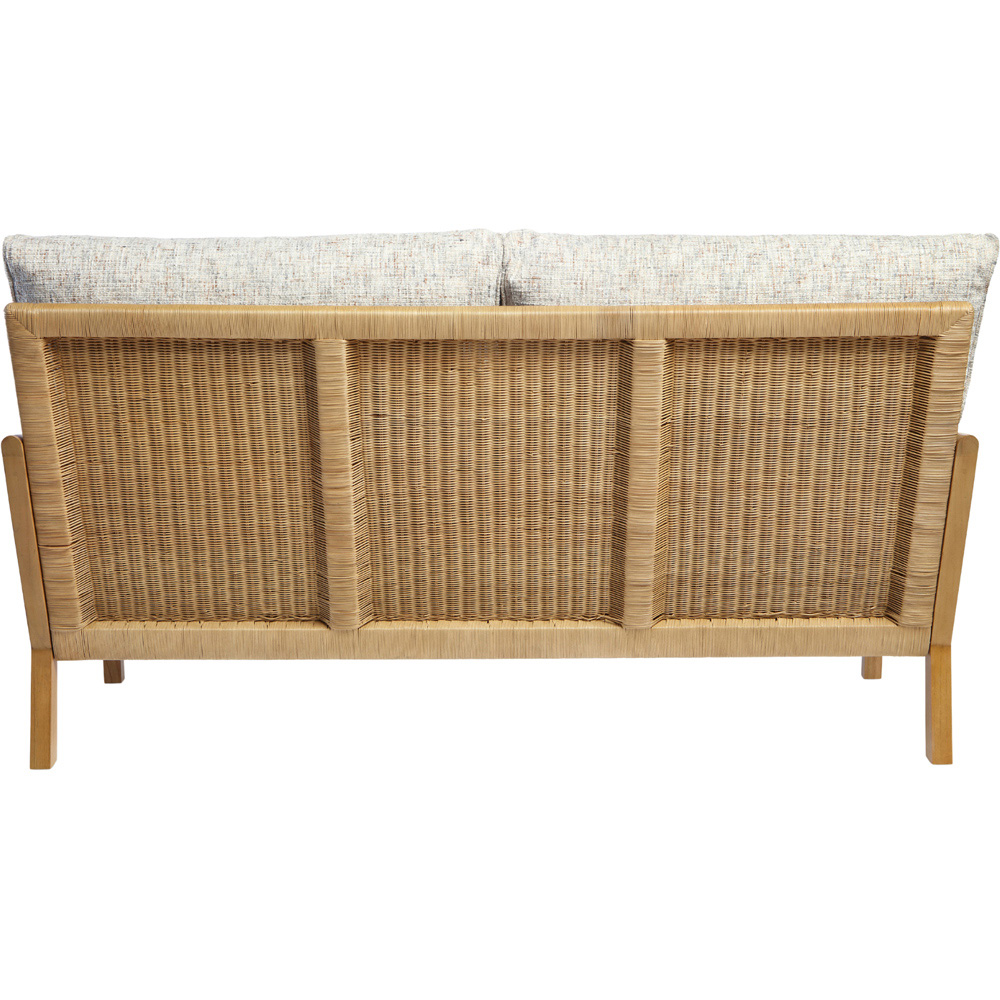 Desser Dubai 3 Seater Light Oak Natural Rattan Farrow Sofa Image 5