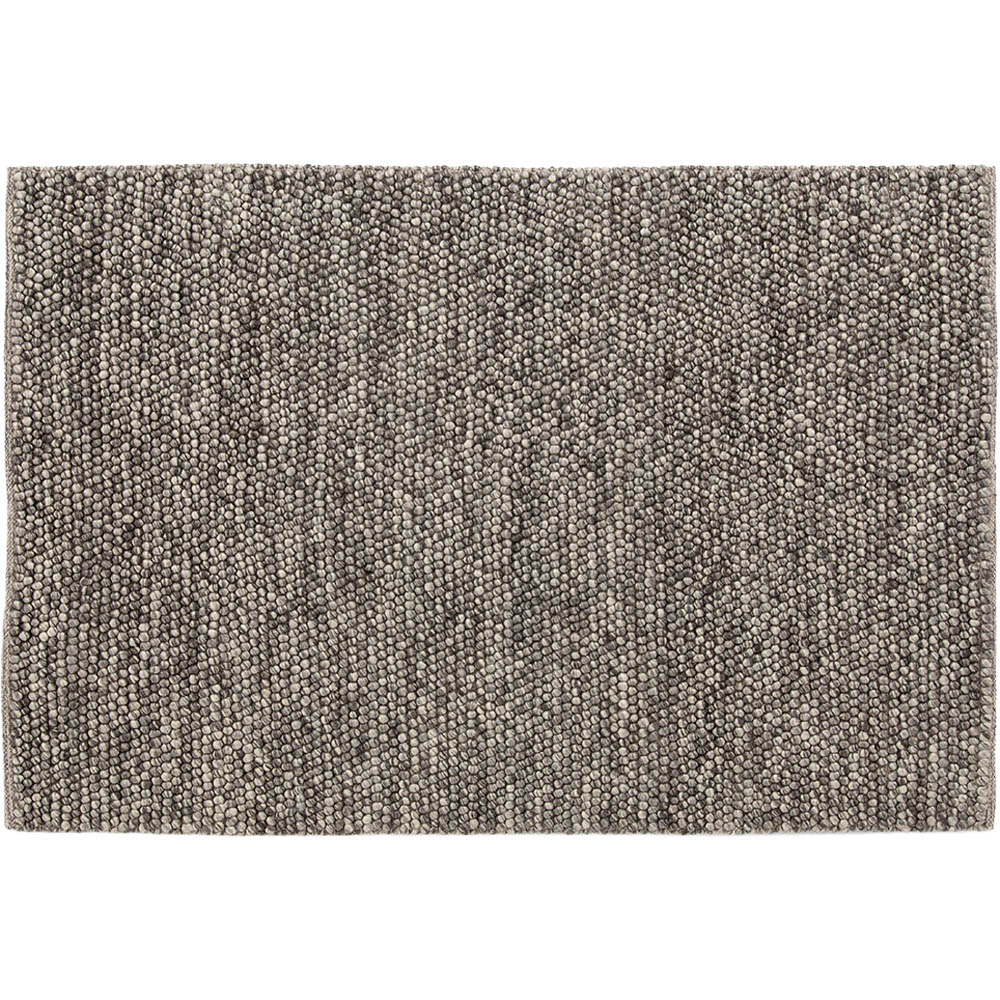 Esselle Home Delilah Grey Mottled Wool Pebble Rug 200 x 290cm Image 1
