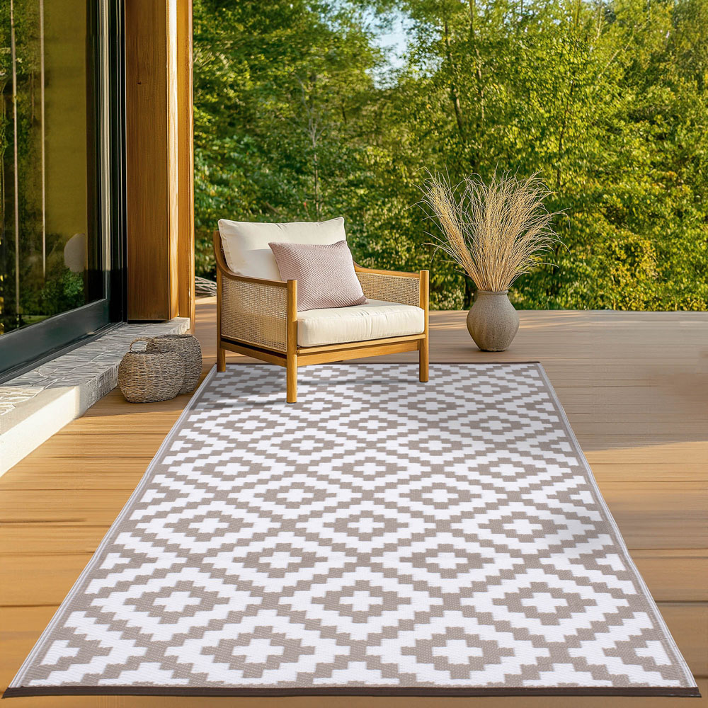Green Decore Nirvana Taupe and White Outdoor Rug 150 x 240cm Image 5