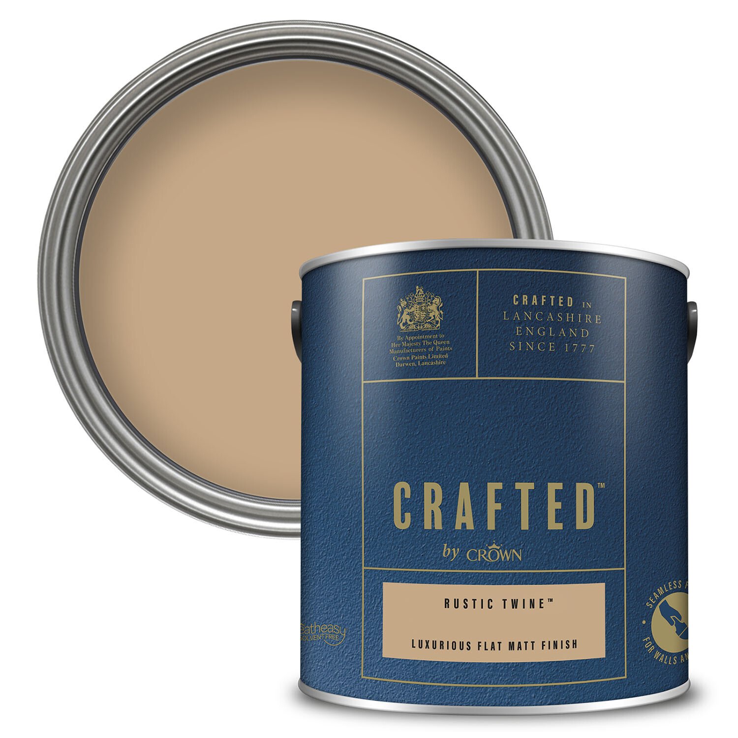 Crafted Flat Matt Paint 2.5L - Rustic Twine Image 1