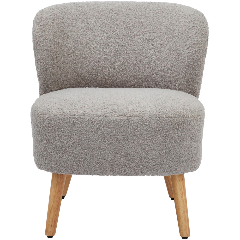 GFW Evie Grey Teddy Accent Chair Image 2