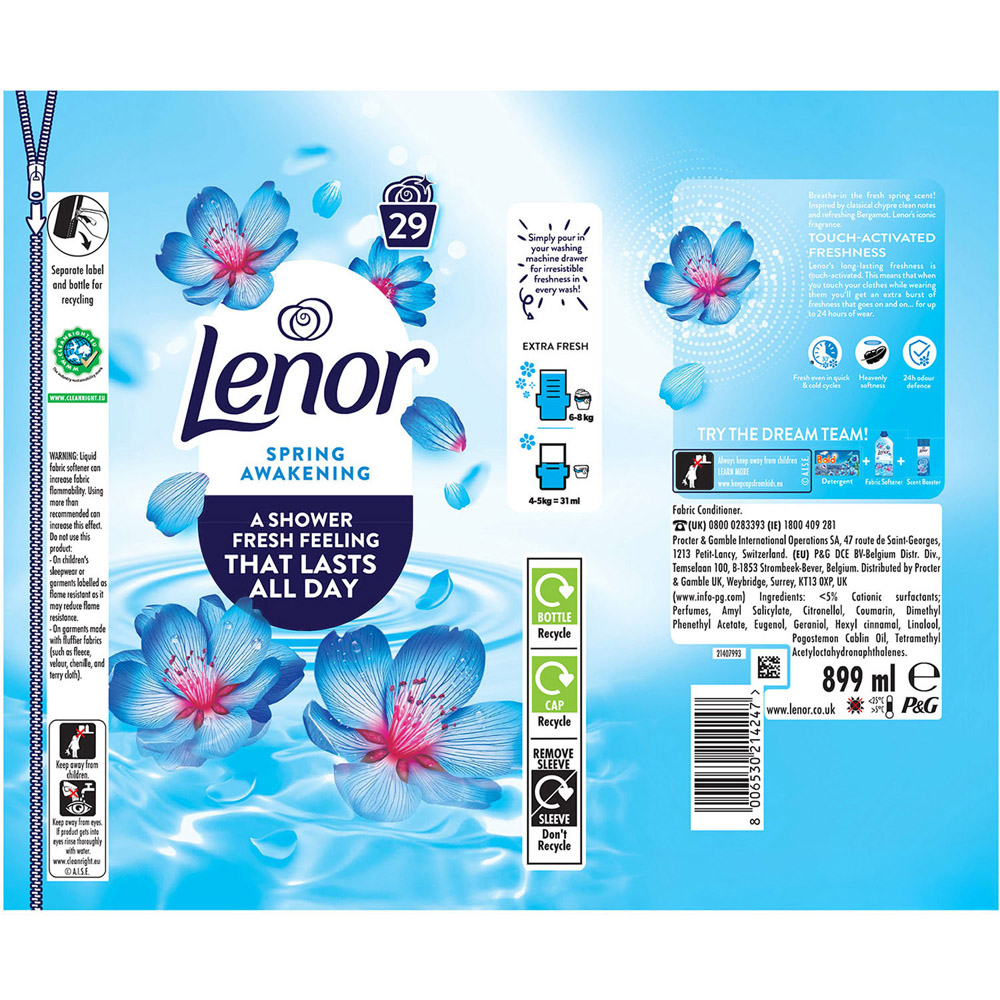 Lenor Shower Fresh Fabric Conditioner Spring Awakening Image 7