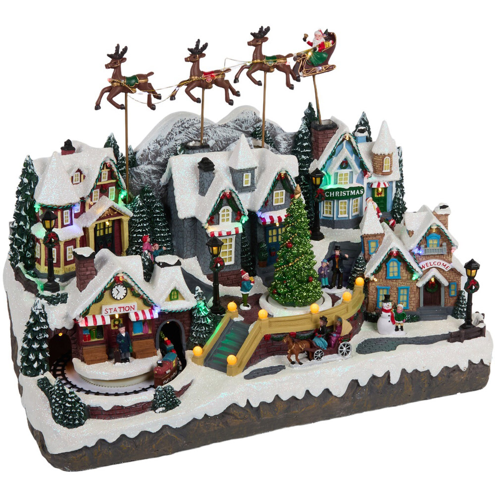 Santa Sleigh Christmas Town Model Image 1