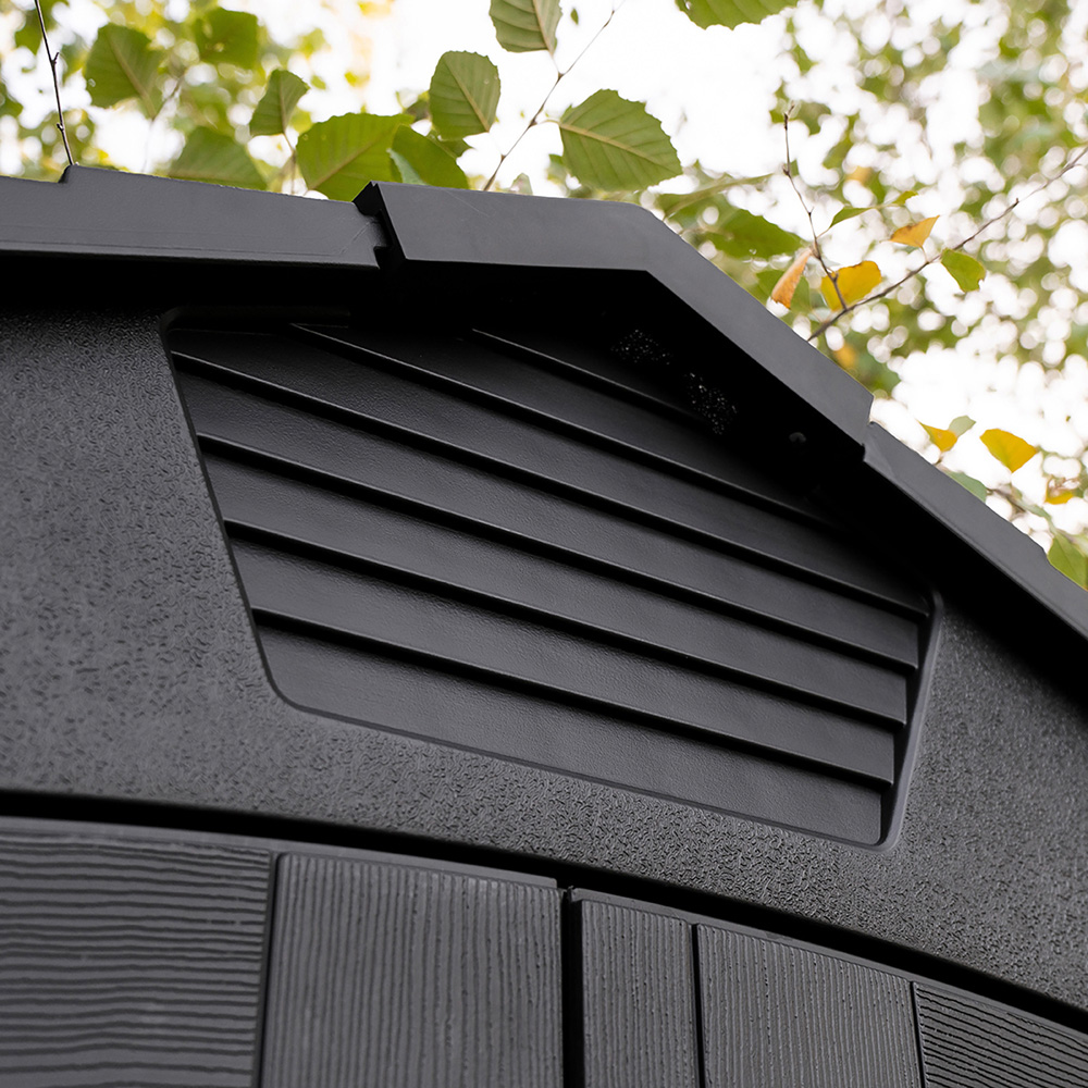 Lifetime Products 7 x 7ft Grey Apex Garden Storage Shed Image 3