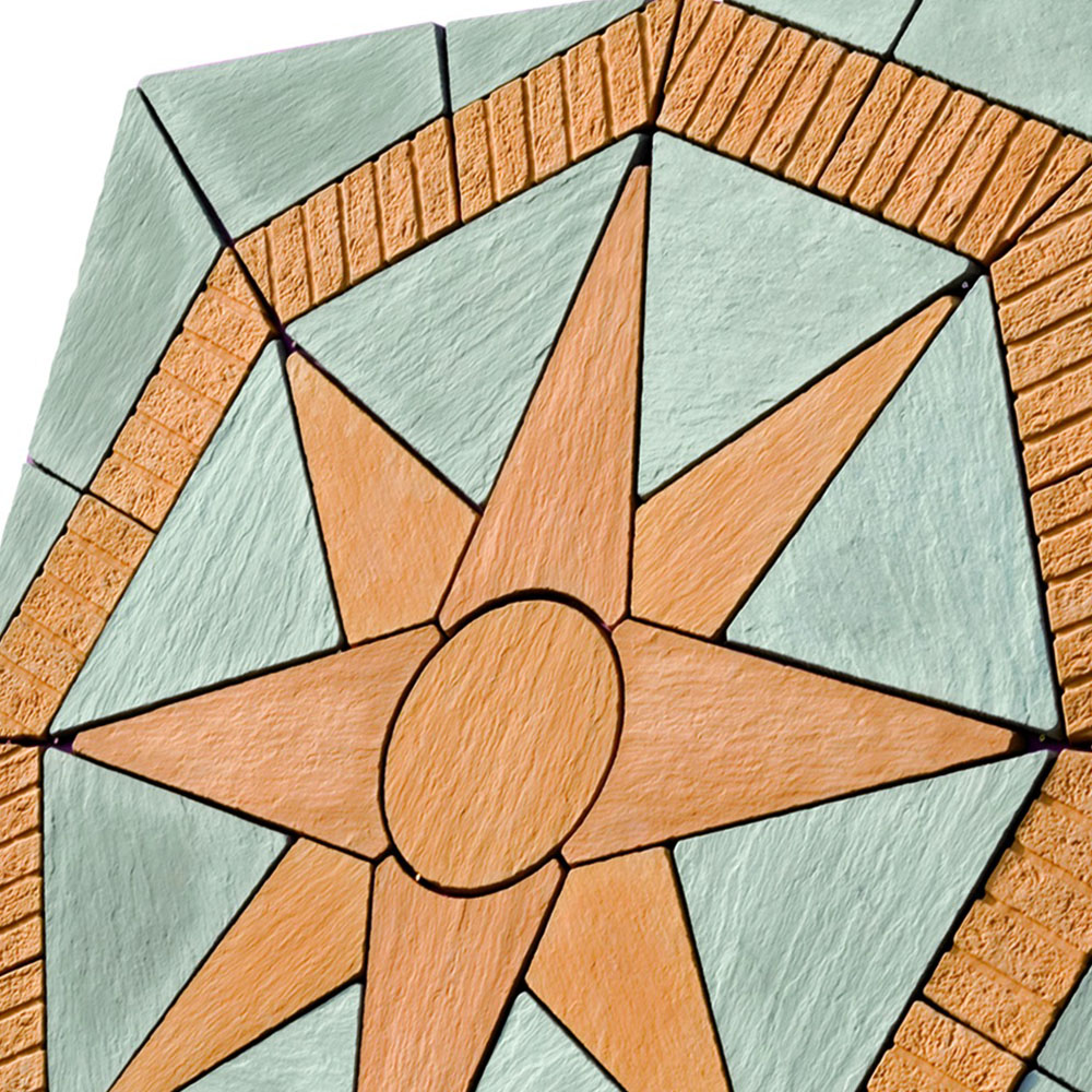 Bowland Stone Lakeland Star Patio Kit 5.76m2 Gold Image 2