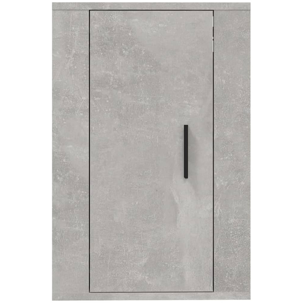 vidaXL Single Door Concrete Grey Wall Mounted TV Cabinet Image 5