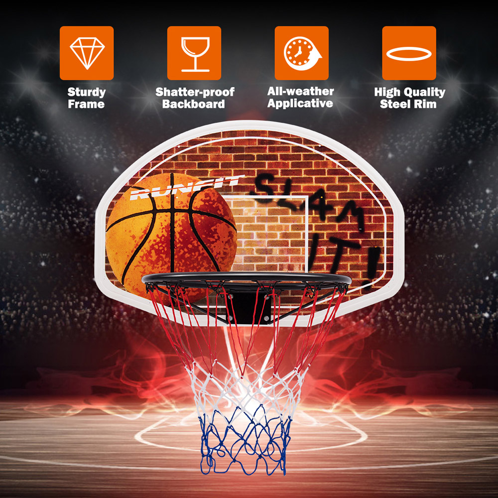 Costway Mini Basketball Door and Wall Hoop Image 7
