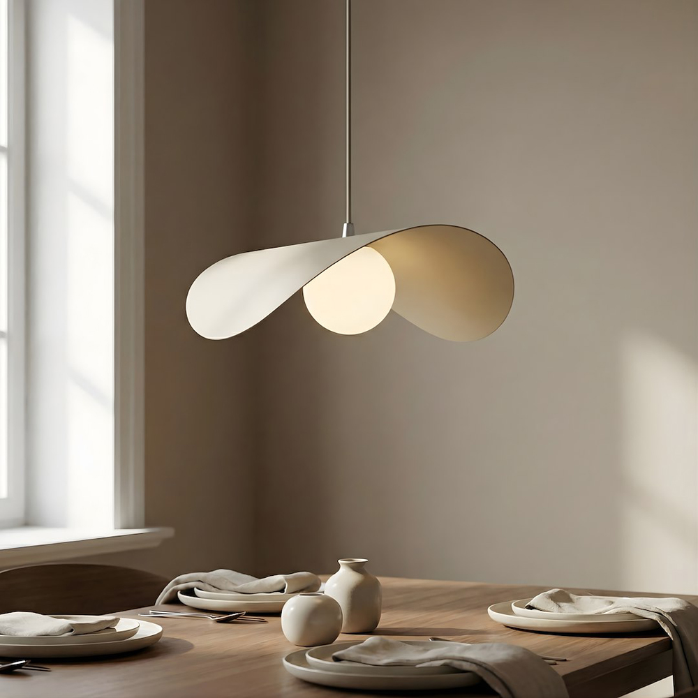 Emibig Ritual Beige G9 Large Ceiling Pendant Light Image 5