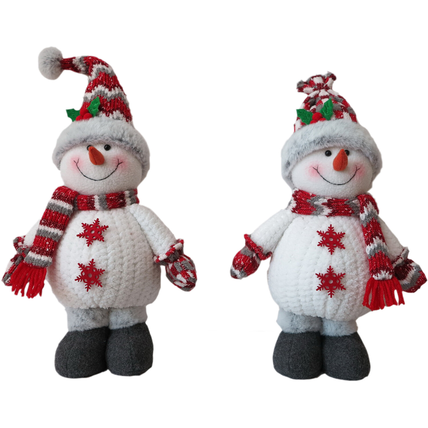 White Standing Snowman Christmas Ornament Image