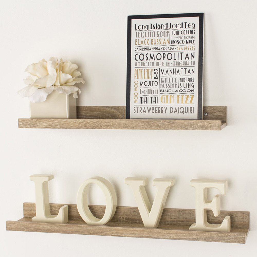 Core Products Dura 48cm Oak Effect Display Shelf Image 4