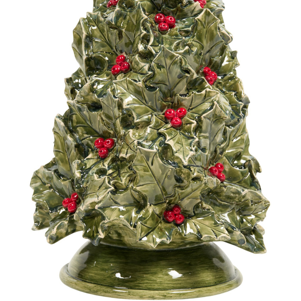 Christmas Holly and Berry Tree Decoration Green Image 3