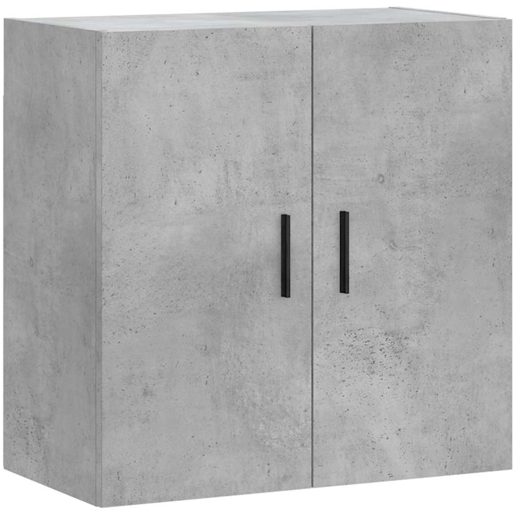 vidaXL 2 Door Concrete Grey Wall Cabinet Image 2
