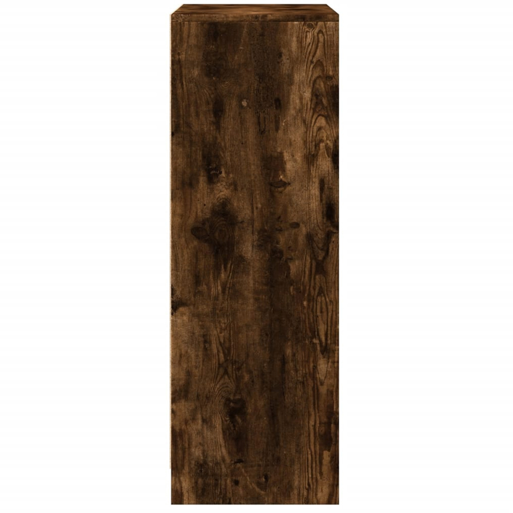 vidaXL 2 Door Single Shelf Smoked Oak Sideboard with RGB LED Lights Image 7