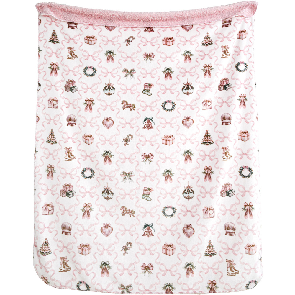 Christmas Charm Sherpa Throw Image 3