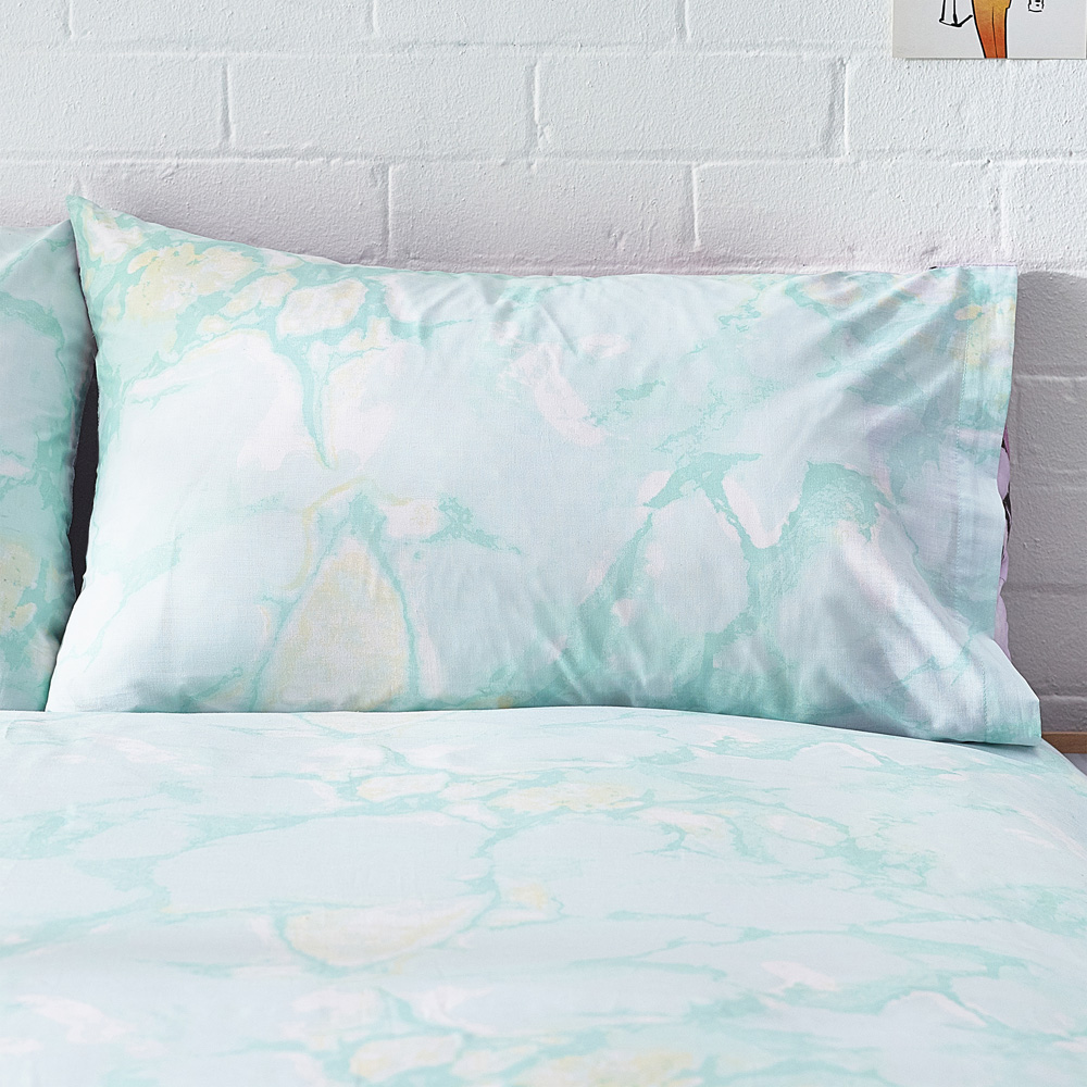 Style Lab Marble Single Pastel Purple Abstract Duvet Cover Set Image 5
