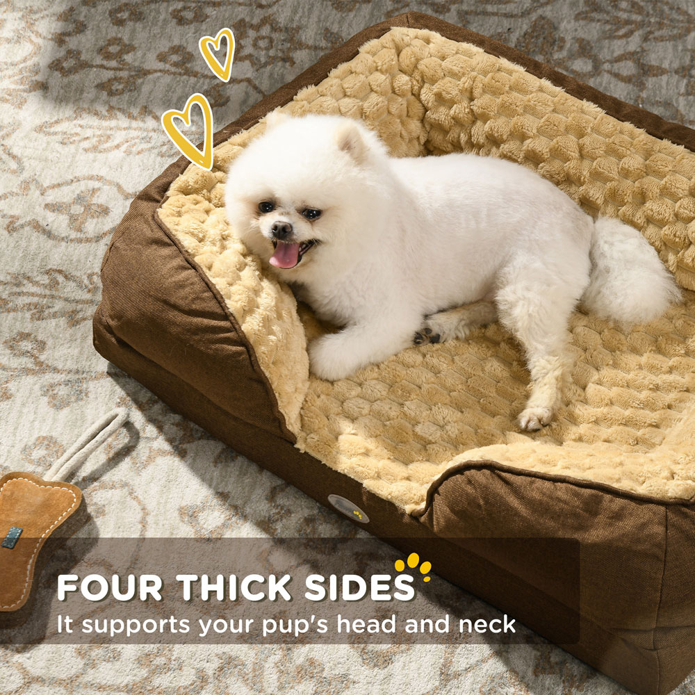 PawHut Brown Small Dog Bed Image 5