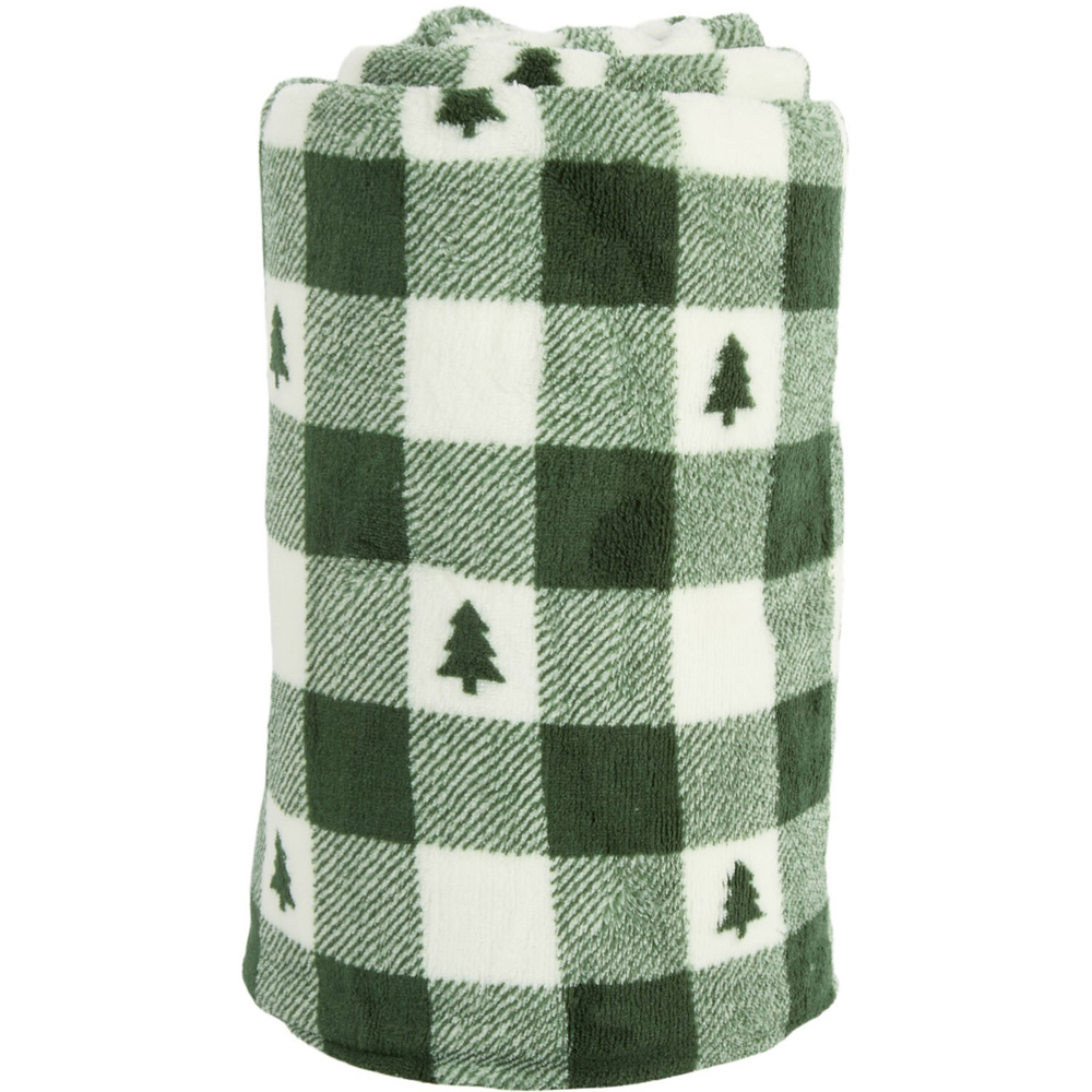 Checkerboard Christmas Tree Throw Image 1