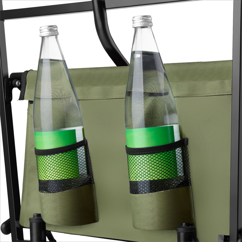 tectake Green 3 Pocket Foldable Garden Trolley 80kg Image 3