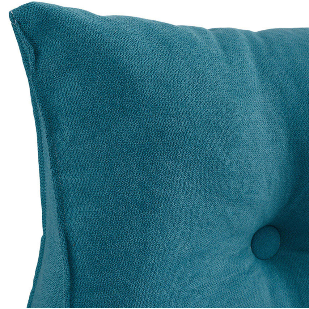 Living and Home Peacock Blue Wedge Headboard Pillow with Side Pocket 180 x 50cm Image 4