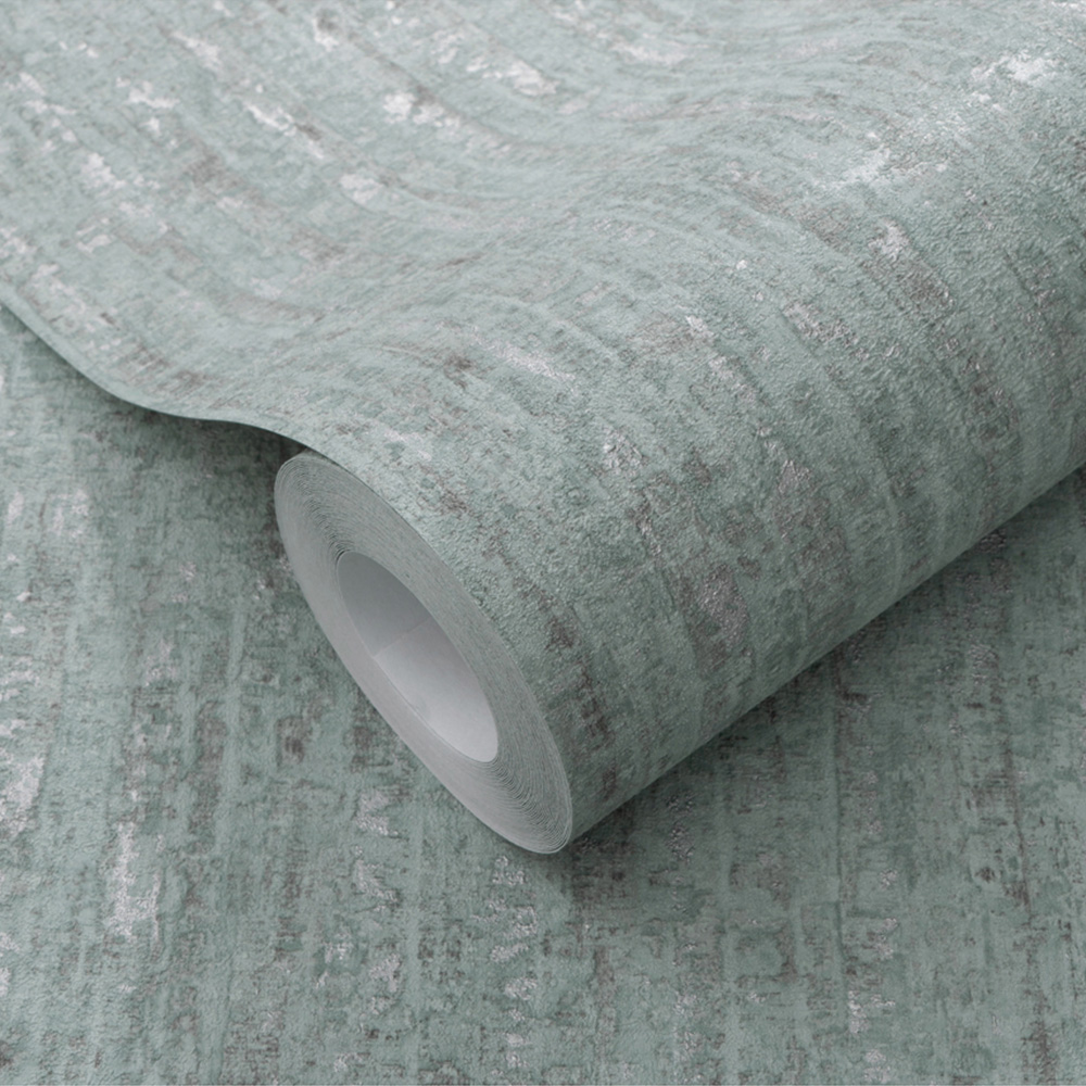 Erismann Shadow Veil Soft Teal Wallpaper Image 2