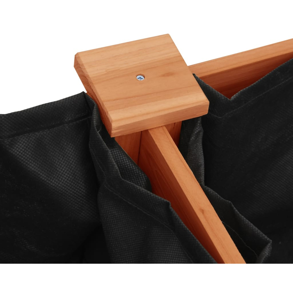 vidaXL Brown Solid Fir Wood Garden Planter with Liner 76 x 45 x 161cm Image 5
