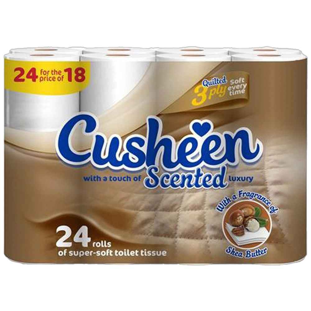Pack of 24 Quilted Shea Butter Toilet Rolls Image