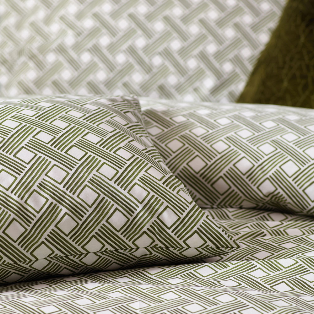 Hoem Alexa Double Olive Duvet Set Image 2