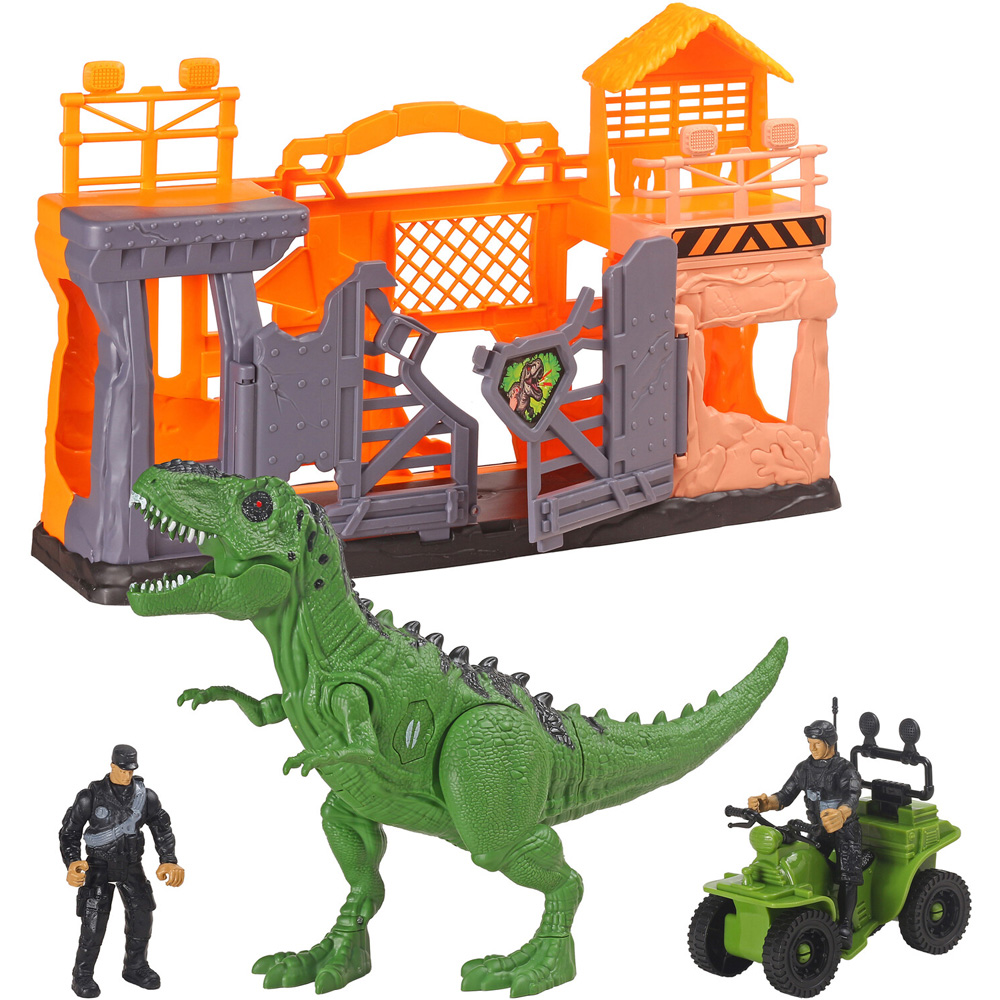 Dino Playset with Light and Sound - Orange Image 2