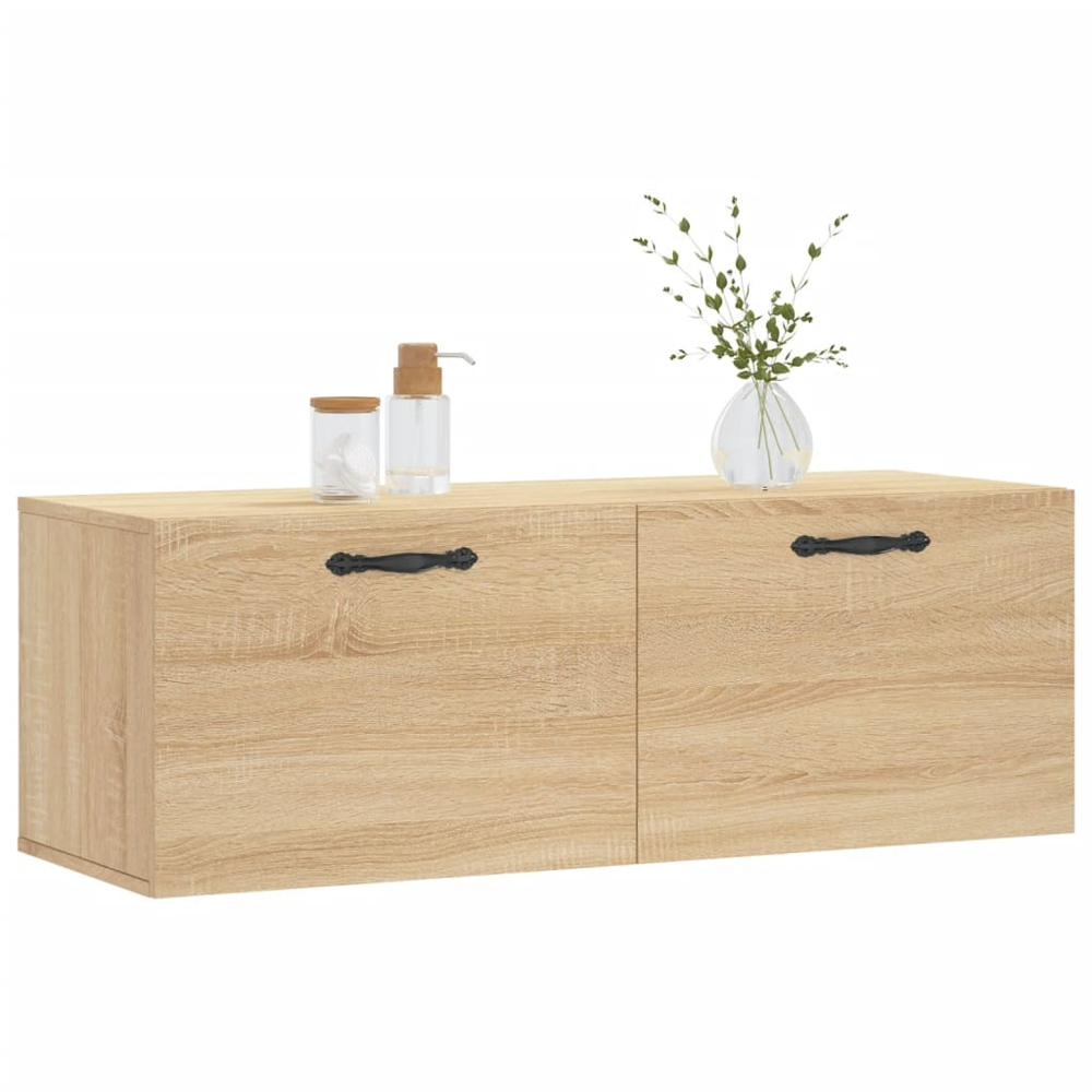 vidaXL 2 Door Sonoma Oak Wall Cabinet Image 3