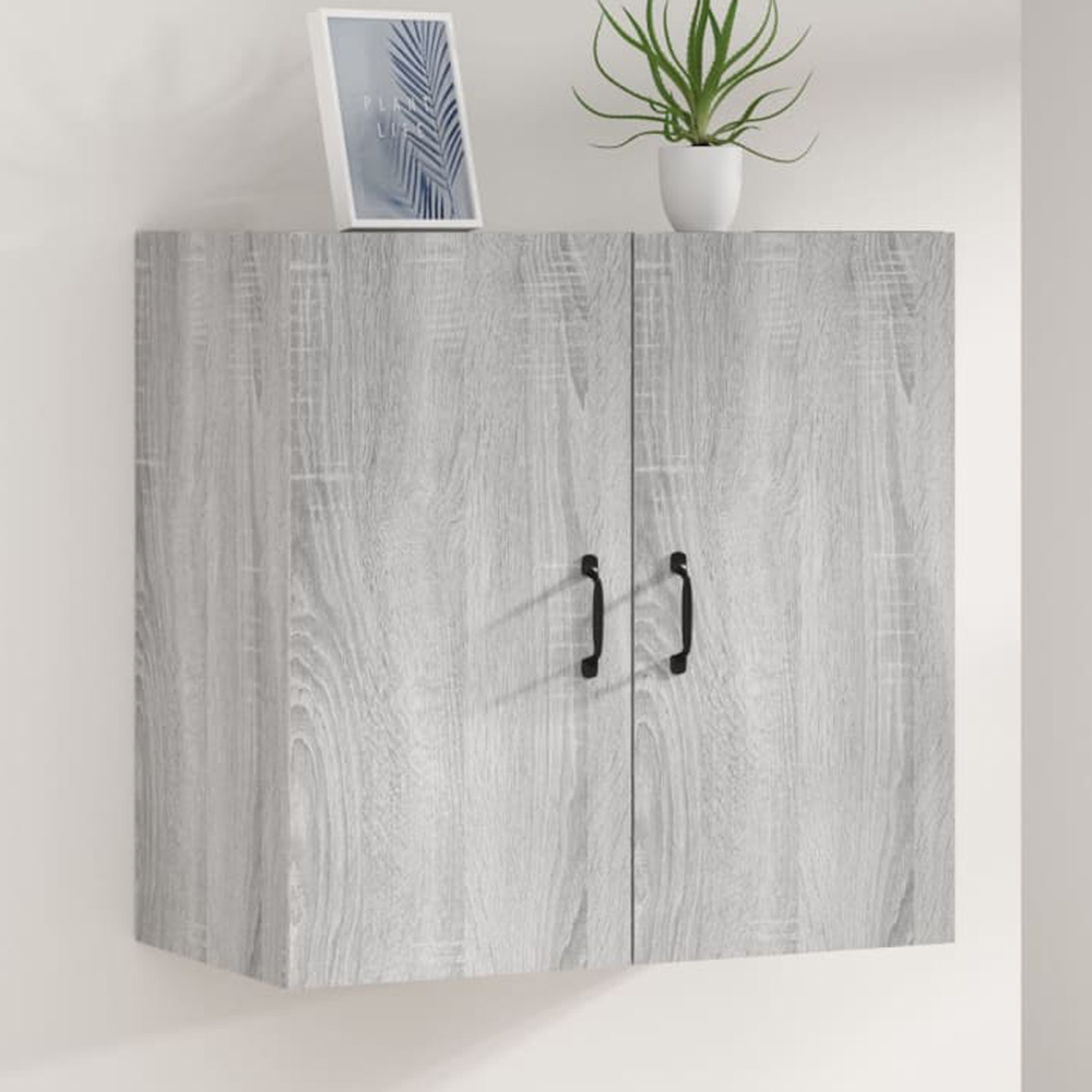vidaXL 2 Door Grey Sonoma Oak Wall Cabinet Image 1