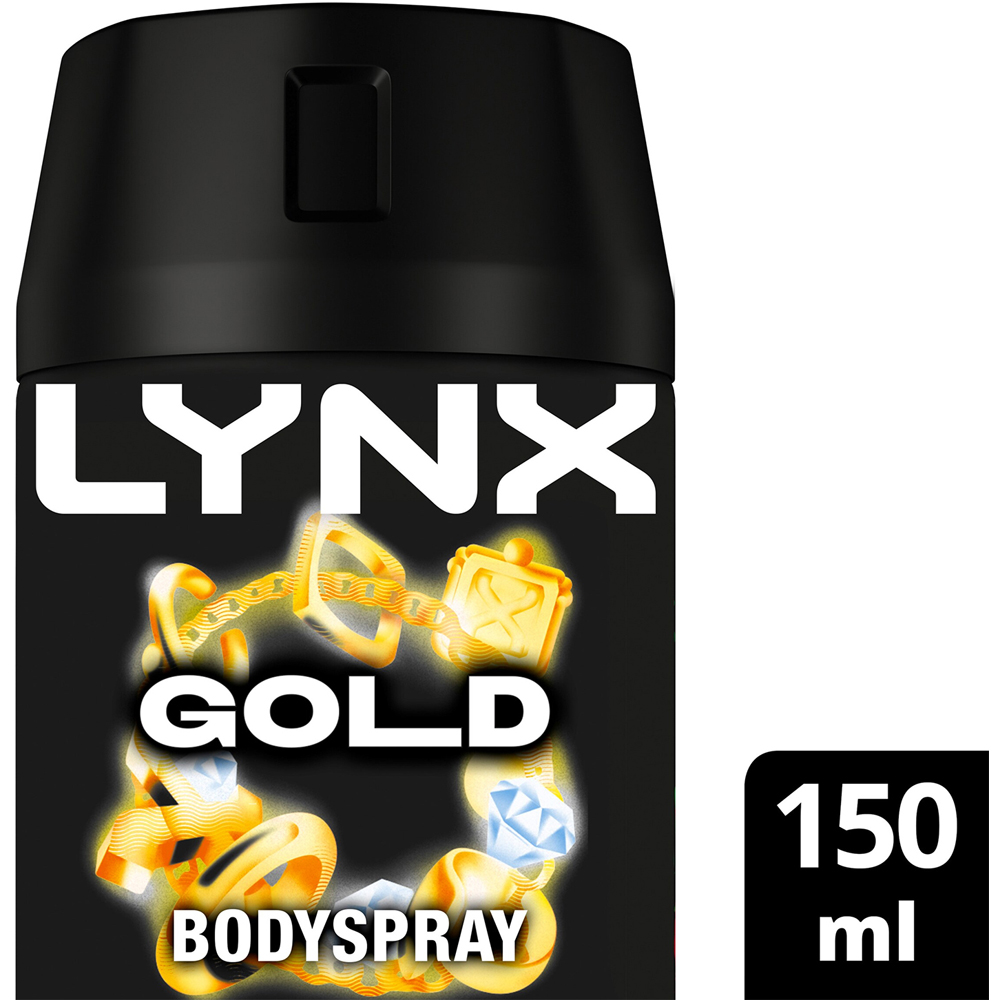 Lynx Gold Oud Wood and Fresh Vanilla 48H Protection Deodorant Body Spray 150ml 24 Pack Image 4