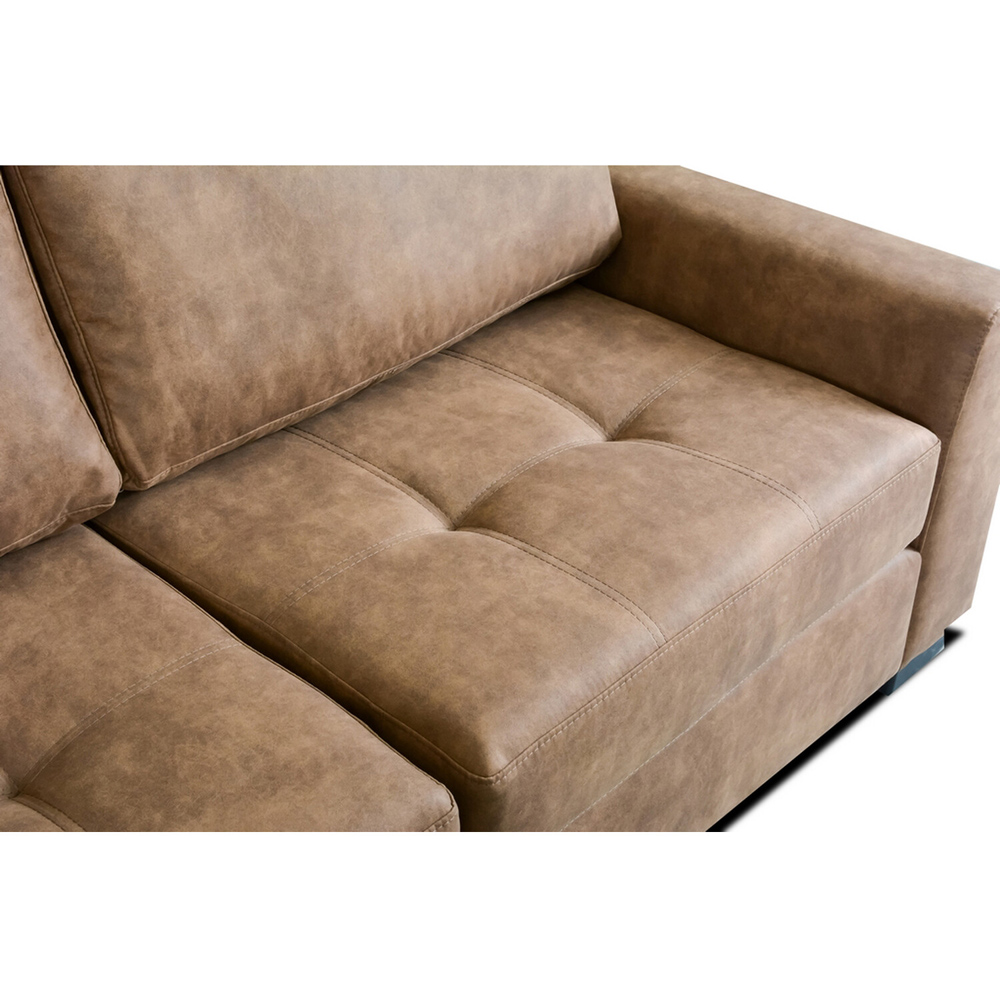 Mayfair Large Corner Sofa Brown Right-hand Image 5