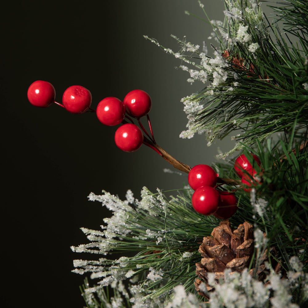 Samuel Alexander Ipswich Frosted Berries and Pinecones Indoor Mini Christmas Tree 50cm Image 3